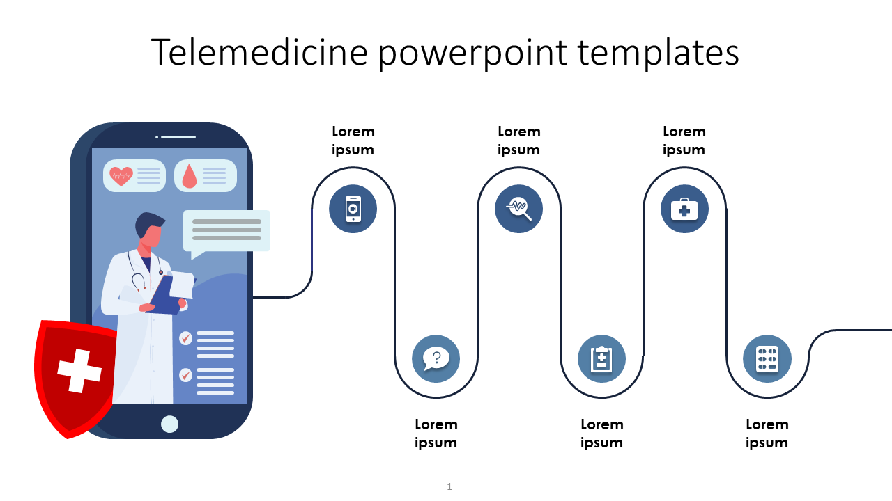 Customized Telemedicine PowerPoint Templates Design